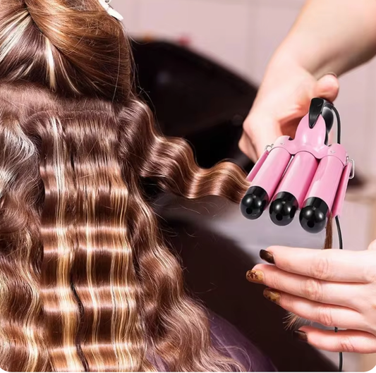 Hair Curling Triple Waves